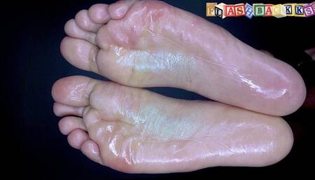 Wet Oily Foot Massage