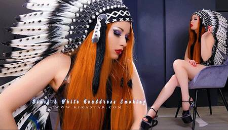 Black & White Headdress Smoking FHD