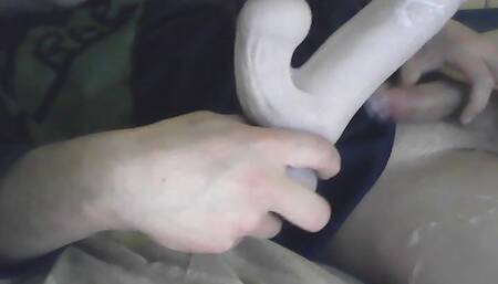 sucking dildo cumshot