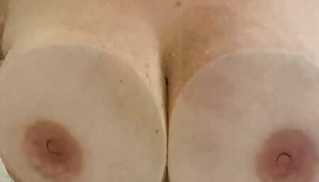 Busty Wife in the Shower