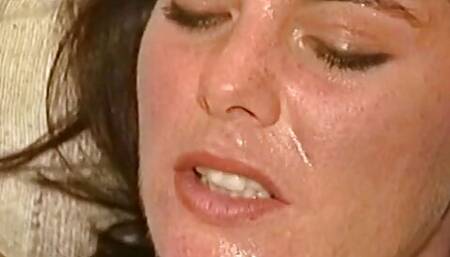 Ass fingering young brunette skank can't get enough big dick in pussy and mouth