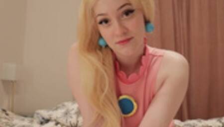 Stripping and fucking you in my peach cosplay