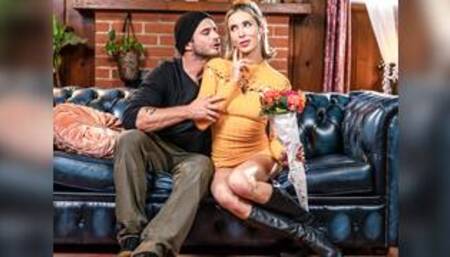 Tinder date MILF Aiden Ashley dealt with a nervous guy perfectly