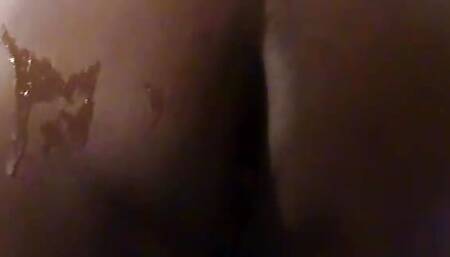 Black bbw gets fucked and cum shot on her big her ass