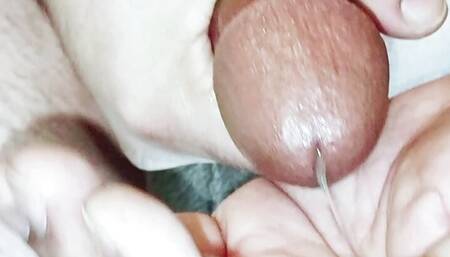 Jerking Off POV in Clear View of the Doorway! Risky SlowMotion CUMSHOT