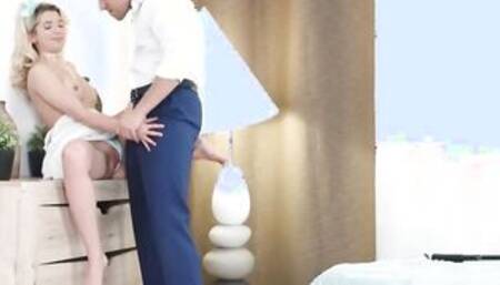 19 Year Mature Cornelia Quinn Shares Kisses With The Guy Before Passionate Sex