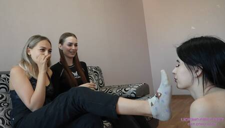 DORI and PAMELA - You're one of our most pathetic slaves! (HD)