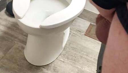 Amateur Mrs Canuckpervs Follows Mr. In To The Public Bathroom and Stretches His Ass With Her Huge Strapon!Try to bequiet