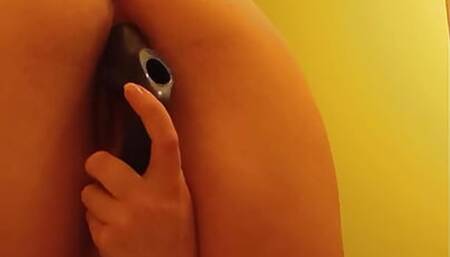 Fucking myself with dildo