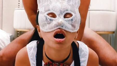 Horny schoolgirl gets banged by her roommate