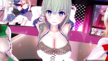 mmd r18 Hypnotic Youmu Sanae de Ghost Dance Kai sexy babe 3d hentai