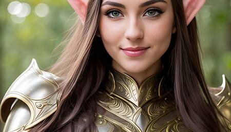 Sexy Elven women dressed in armor ambient slideshow - SFW - Set 2