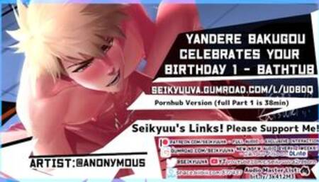 (My Hero Academia) Daddy Bakugou's HOT BIRTHDAY FUCK - Part 1 - Bathtub