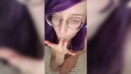 ???? purple haired alt kitten loves purple vibe ????