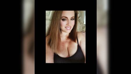 Milf Nikki In Sexy Black Dress Masturbating With Big Pink Dildo While Giving You JOI