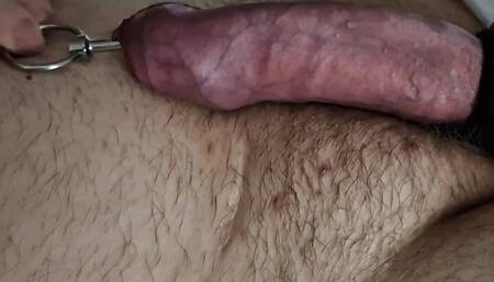 Weekend relax with my urethral plug