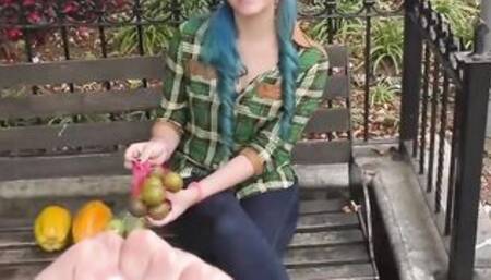 Local twat with mouth Blue Maria Picked Up From The Street And
