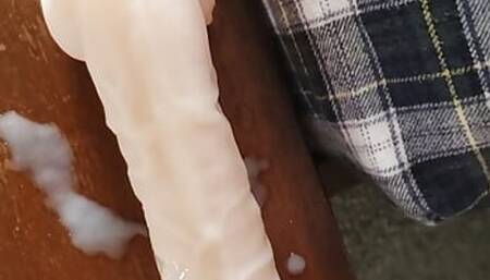 End to a long edge session, cumming on my toy