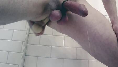 Cockassman's Dildo in Ass - A Cummy Short