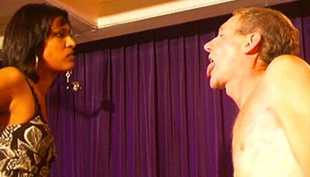 Spitting & Trampling - Goddess Valeska & Osel - MP4