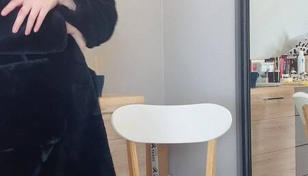 Asian girl visit friend and ride dildo pov roleplay