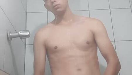 in the bathroom just thinking about you
