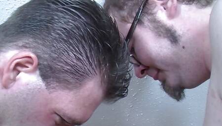 GERMAN PORN MILF GETS TITS CUMSHOT AFTER A HARD FUCK BY TWO