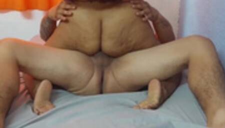 My girlfriend feels her orgasm when she is on my cock. Big ass brunette from Mérida Yucatán