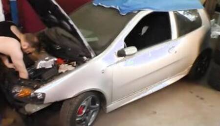 AMATEUR EURO - Fit sluts With A Gigantic Booty Mika Olsson Fucks The Mechanic