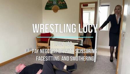 Lucy 100 - Pay Negotiation with Scissoring, Facesitting, and Smothering
