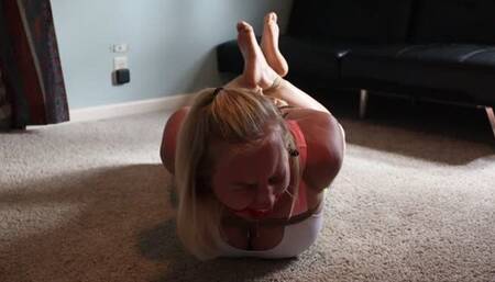 Bondage MILF Vivica Lase Struggling in Super Tight Hogtie 2-27-23 SDmp4