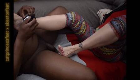 DeFEETed, 'toejob solejob footjob' oily milf feet on a huge hard dick, exclusive