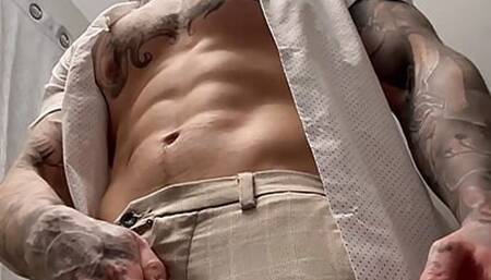 Stroking My Massive Cock From Multiple Angles Before I Cum