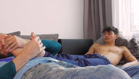 Sweet Twink Esteban Gets Tickled And Foot Worshipped