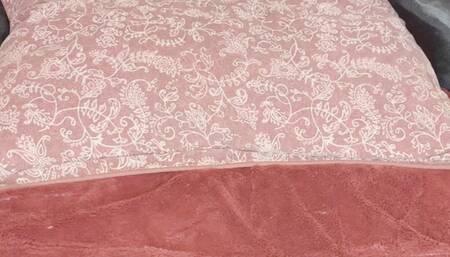 trans woman massing feet and stroking lady-dick