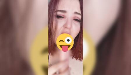 MESSY DILDO SUCKING JOI