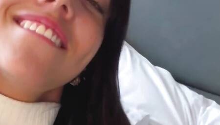 Big ass latina plays with her new clit sucker while waiting for daddy to come home - Santica Mahito