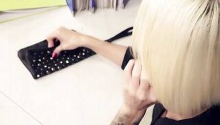 BUMSBUERO - Blonde Secretary Sophie Logan Is After Her Boss' Big Penis - LETSDOEIT