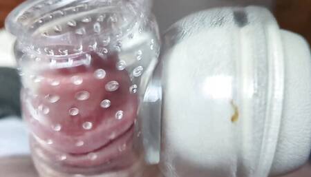 Quick cum using new Hitachi attachment