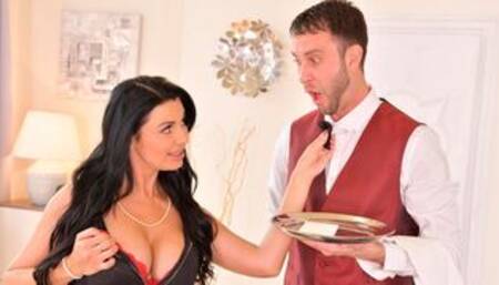 Beautiful busty MILF in stockings Ania Kinski loves anal sex