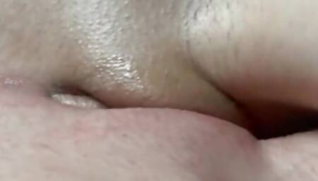 Wet pussy scissoring pulsating orgasm