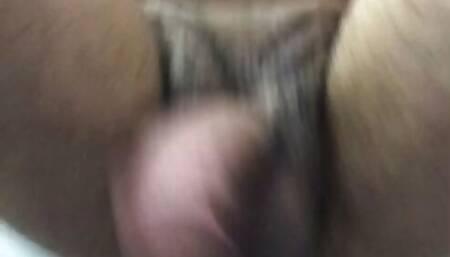 Hands free cumming Riding dildo fucking pocket pussy