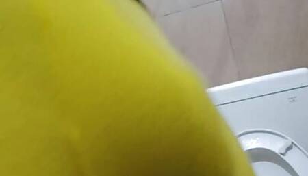 Hot man with yellow inner
