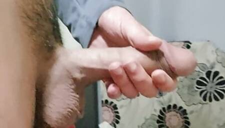 young lad, playing with my big cock and big balls
