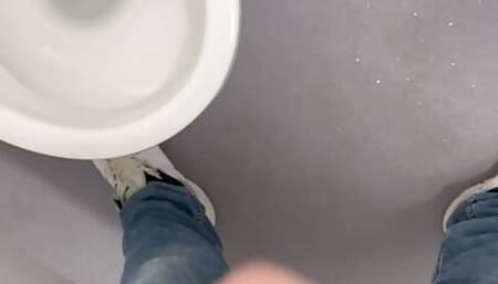 jerking off in the toilet