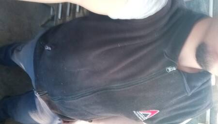 construction worker jerks off for me
