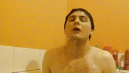 Piss and spit humiliation fag covers himself in his own mess sissyfaggotbilly