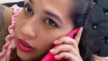 on the phone with my husband while I fuck his best friend