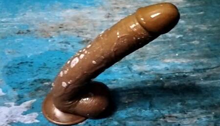 HUGE DILDO THROUGH MY ASS