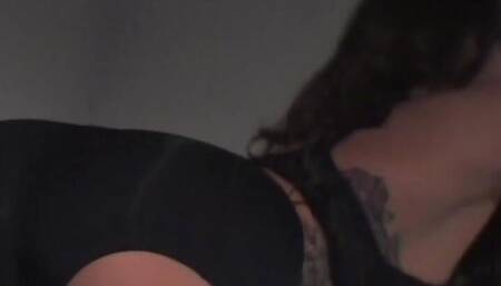 Nina James nude on the checkered floor